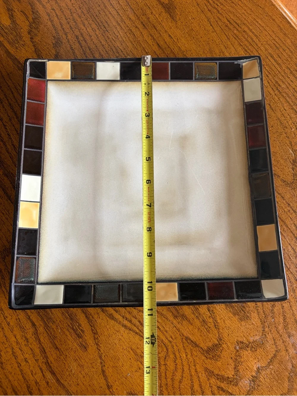 Set of 4 Home Trends Square Dinner Plates